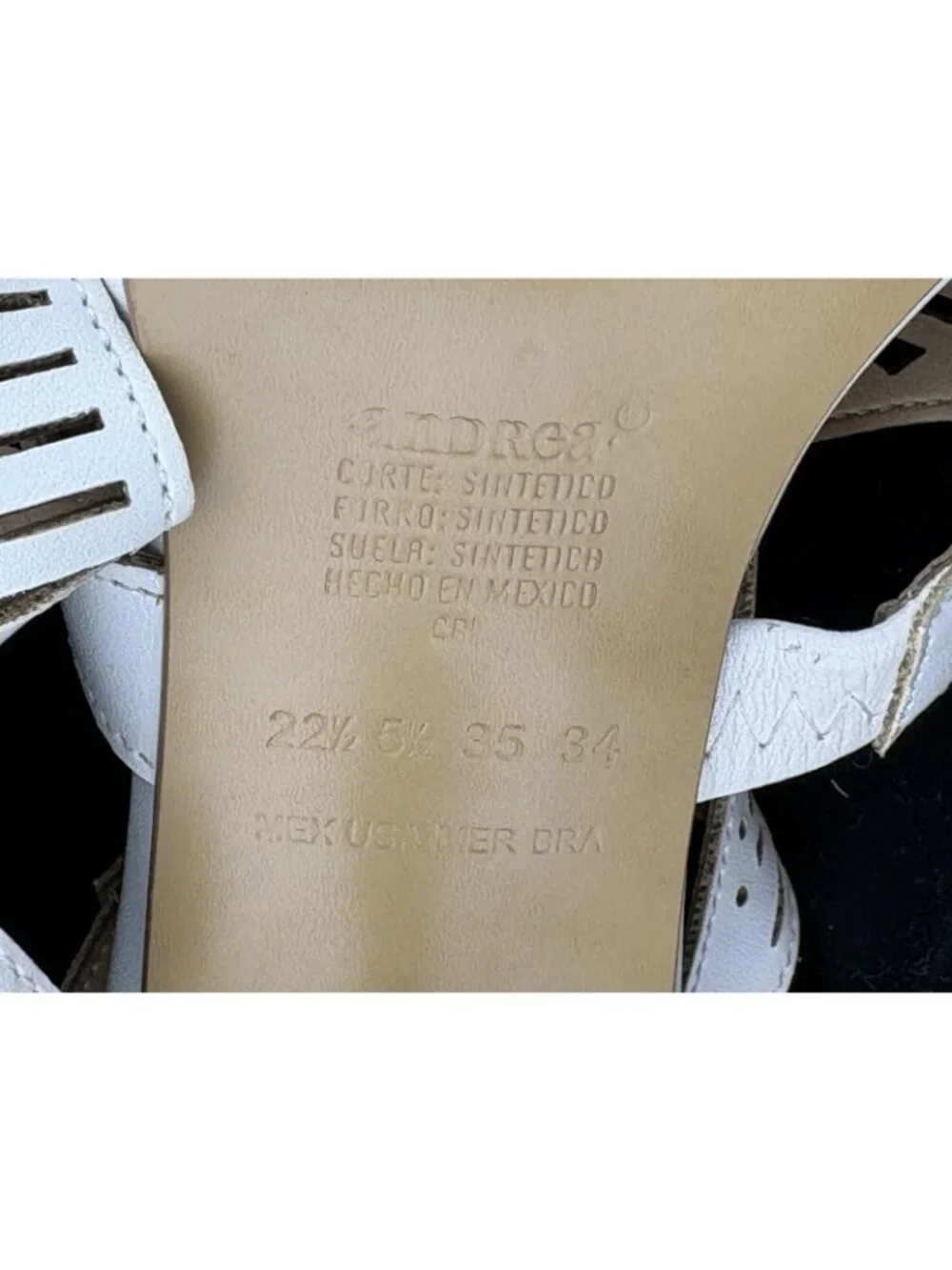 Andrea. White Cutout Heeled Sandals Womens 5.5 Slingback Peep Toe Dress Shoes - Picture 9 of 10